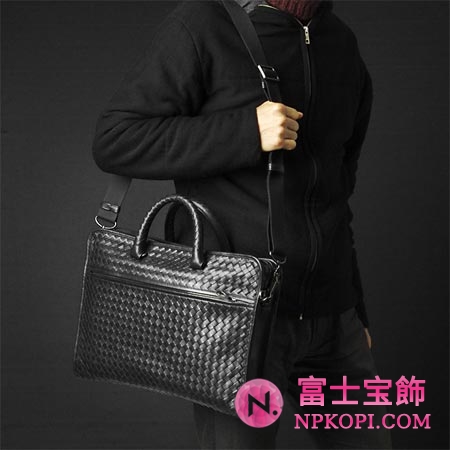 ボッテガヴェネタ/BOTTEGA VENETA/ レザーブリーフケース(２ＷＡＹ仕様) /ブラック248395 vq131 1000